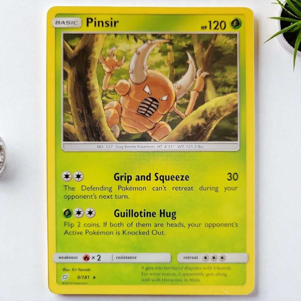Pokemon PINSIR 9/181 - Team Up - RARE